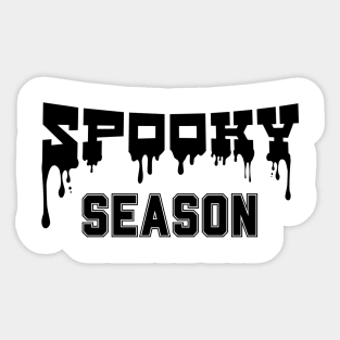 Spooky Season Varsity Font Typography Sticker